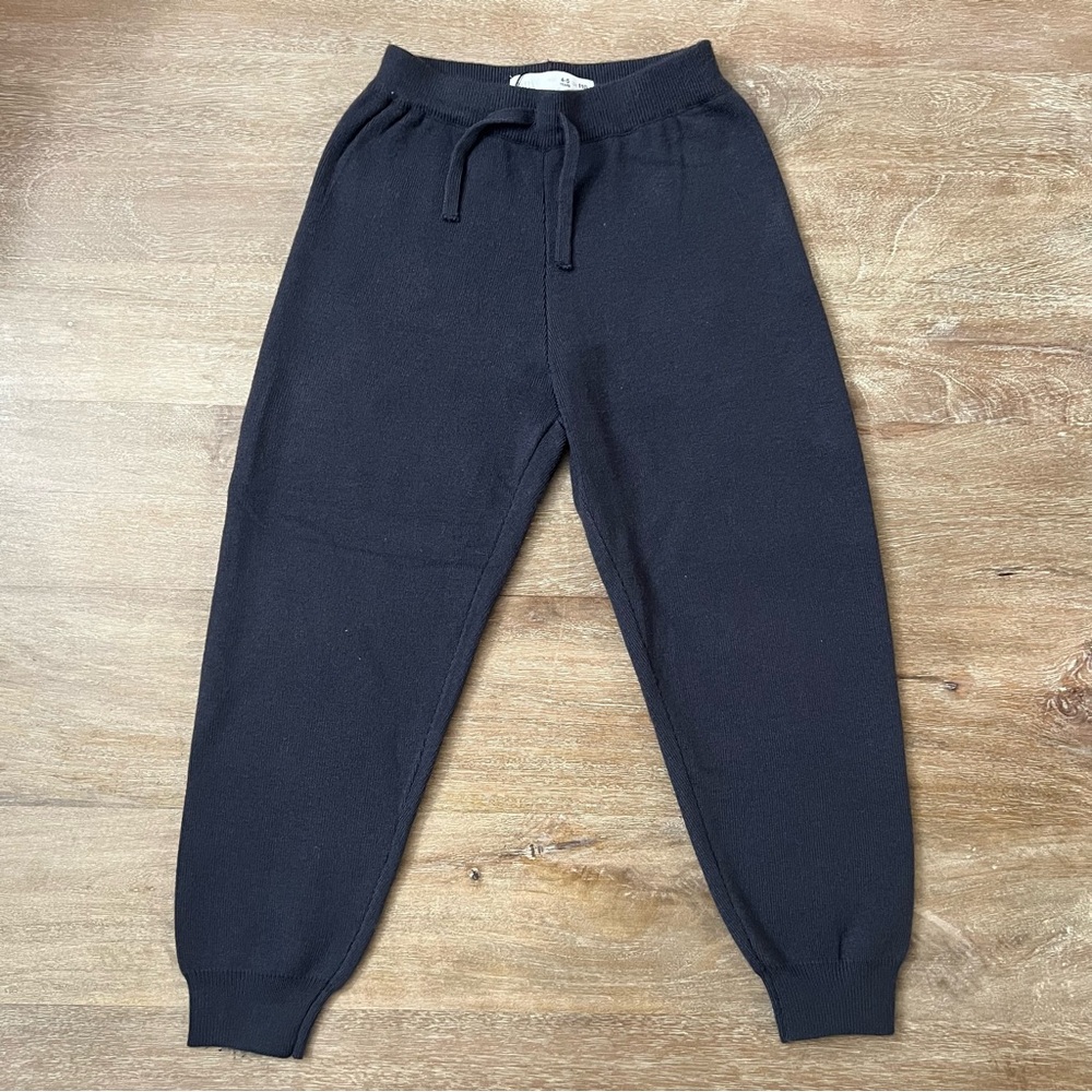 NWOT Zara Charcoal Gray Knit Jogger Pants Boys Size 4-5 Years